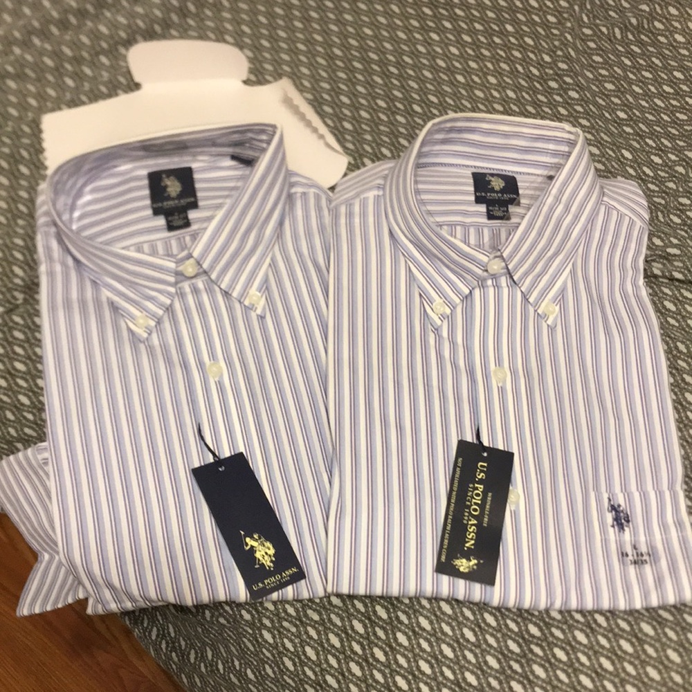 U.S Polo Assn stripped long sleeve dress shirt
